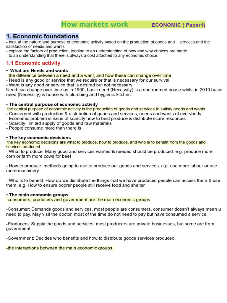 Economic Spec | PDF