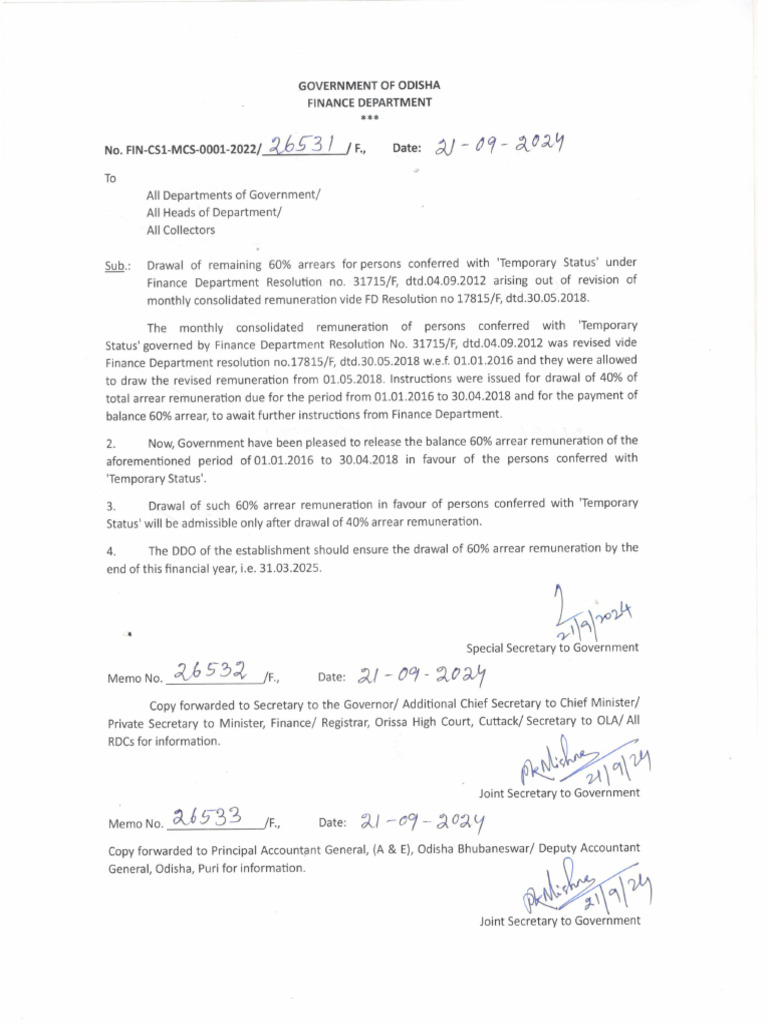 Finance-26531-21.09.2024-Drawl of Remaining 60% Arrears For Persons ...