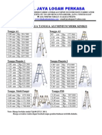 DAFTAR HARGA Jemuran Alumunium