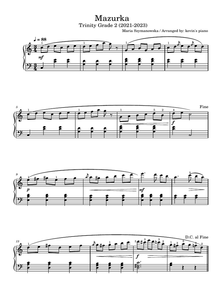 Mazurka | PDF