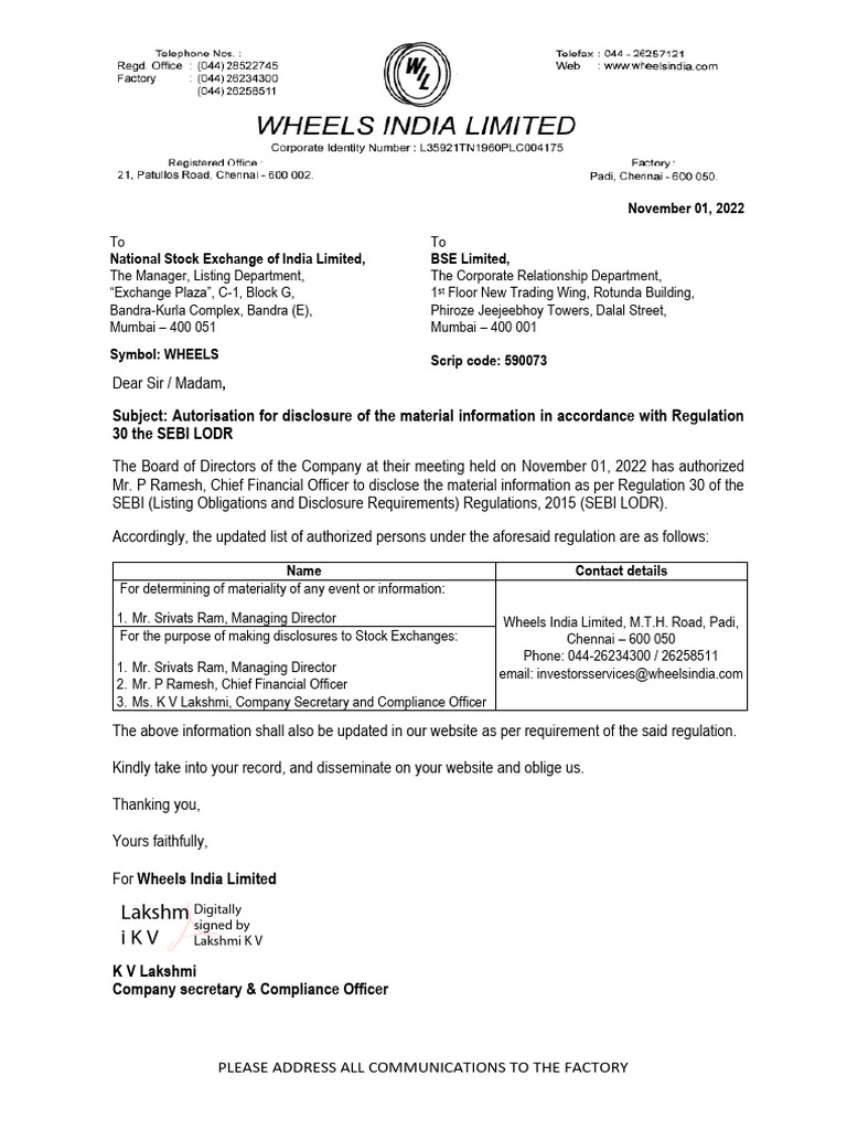 Contact Details Key Managerial | PDF