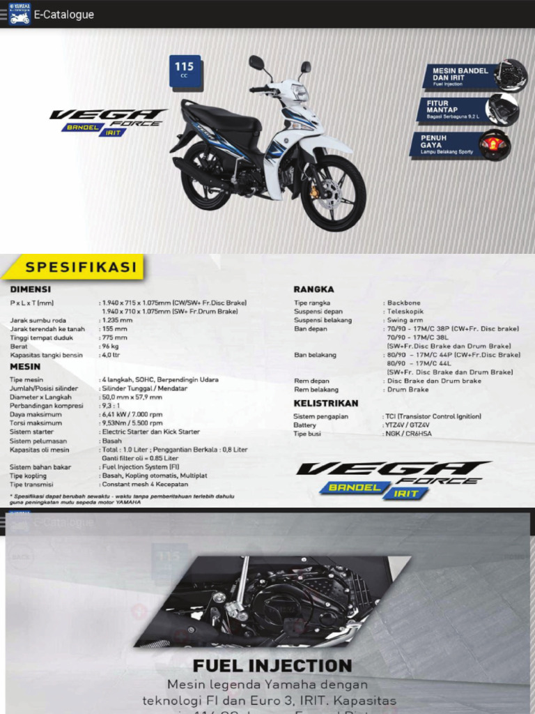 Yamaha Vega Force 697157 | PDF