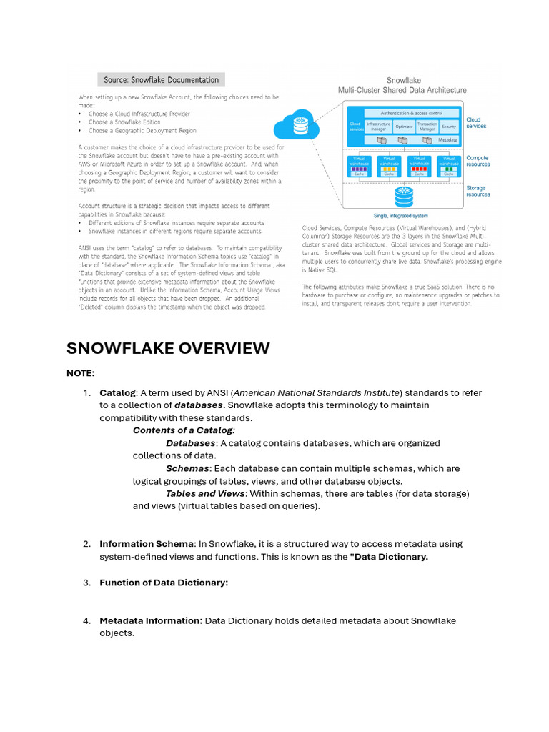 Snowflake Storage Layer | PDF
