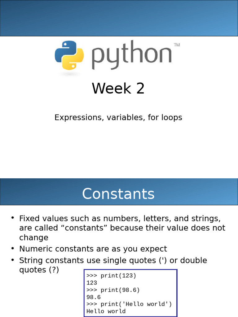 Week 2 | PDF
