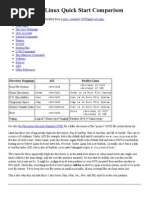 AIX-To-Linux Quick Start Comparison