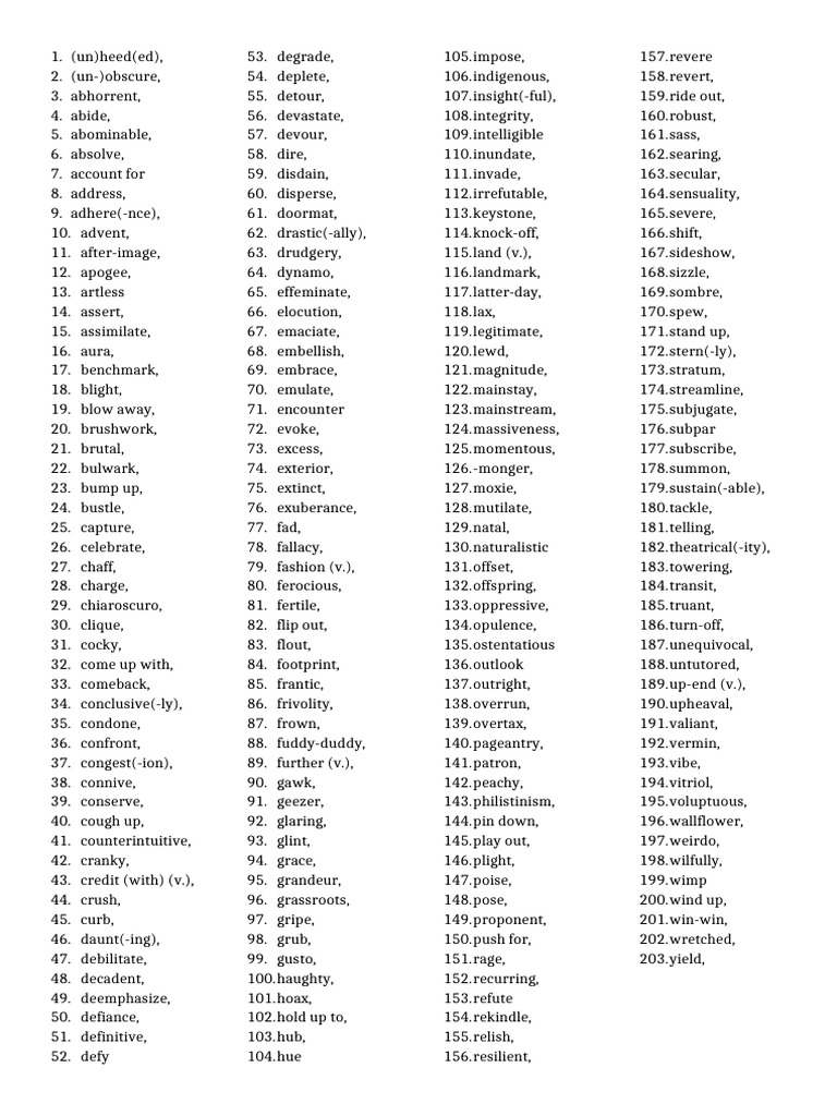 TERM WORD EXAMPLE intelligence overview