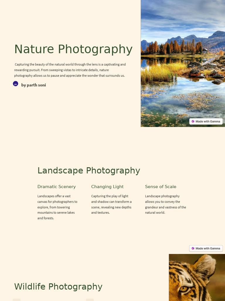 Nature Photography: by Parth Soni | PDF