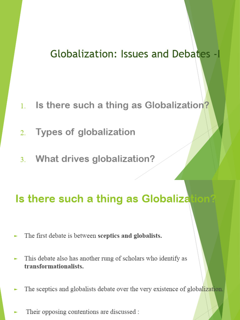 Globalization: Debates and Types Explained | PDF | Globalization ...
