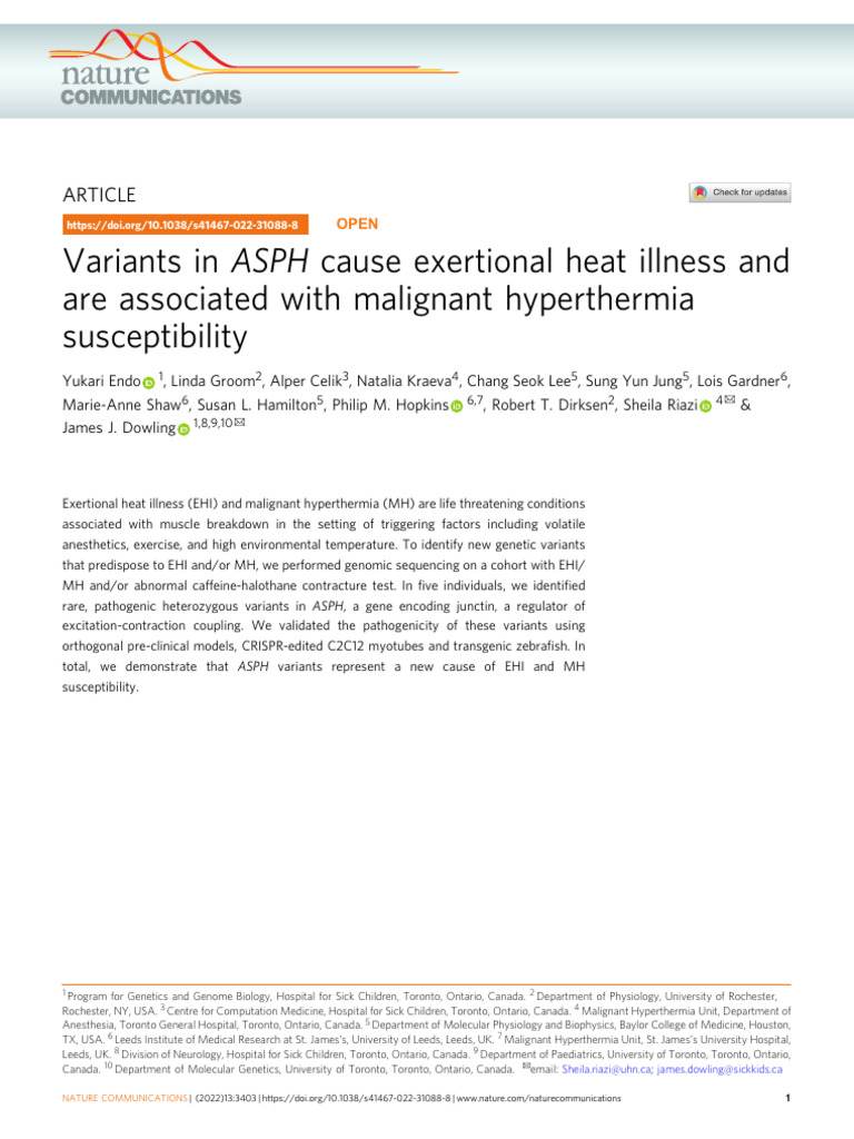 (2022) - Variants in ASPH Cause Exertional Heat Illness and Are ...