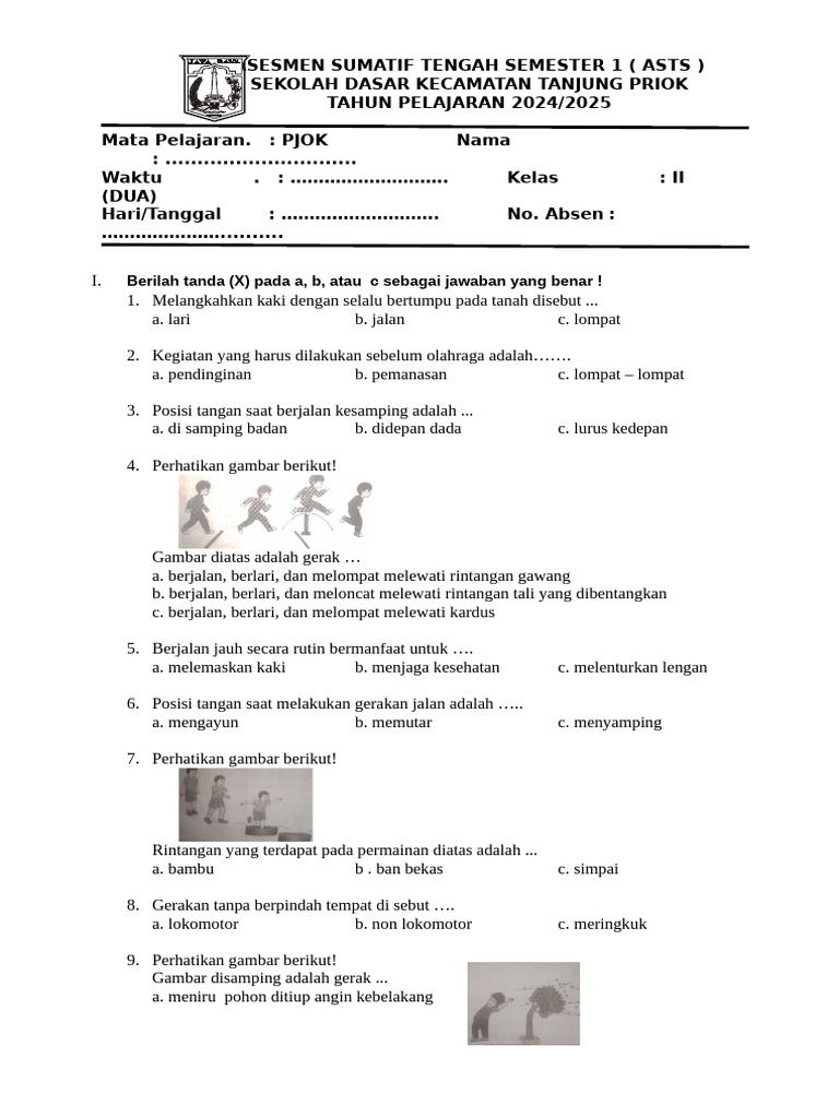 PJOK KLS 2 (Kumer) | PDF