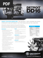 Detroit DD13 Engine Specifications | PDF | Horsepower | Engines