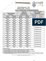 calendario extraordinarios