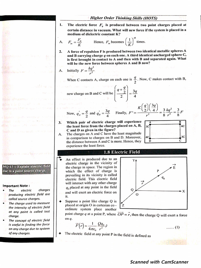 1 8 Electric Field Pdf