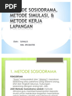 Download Metode Sosiodrama Metode Simulasi  Metode by samsul1983 SN77397846 doc pdf