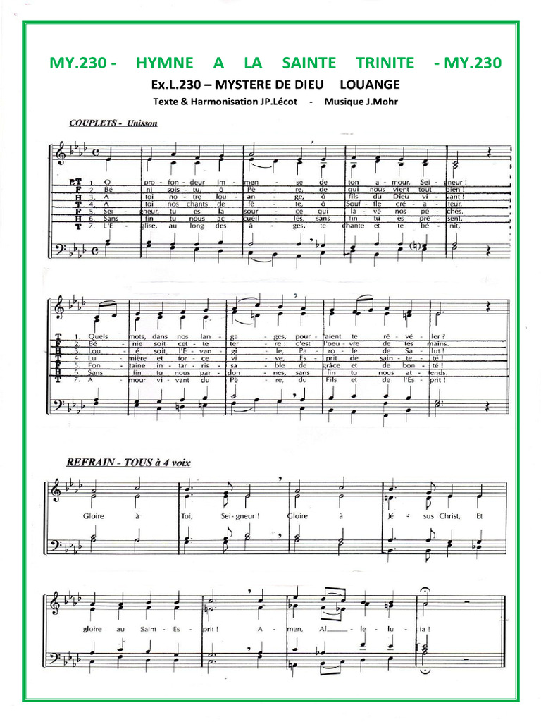 Recueil Sainte Trinite Pdf