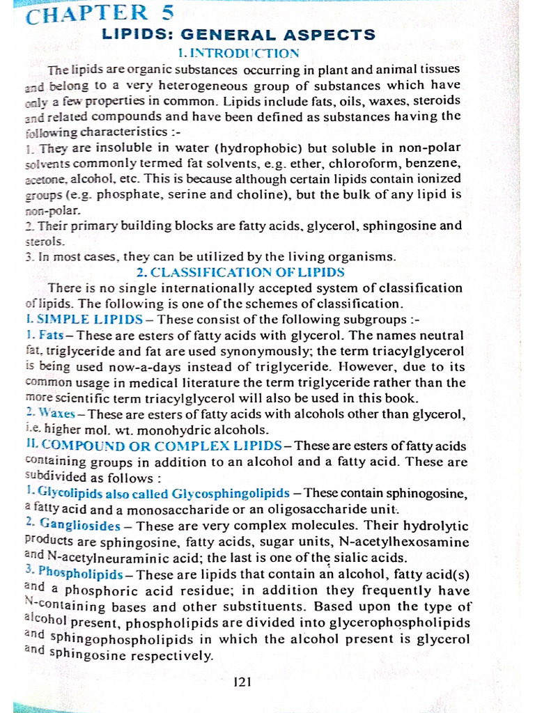 #Chapter Lipids | PDF