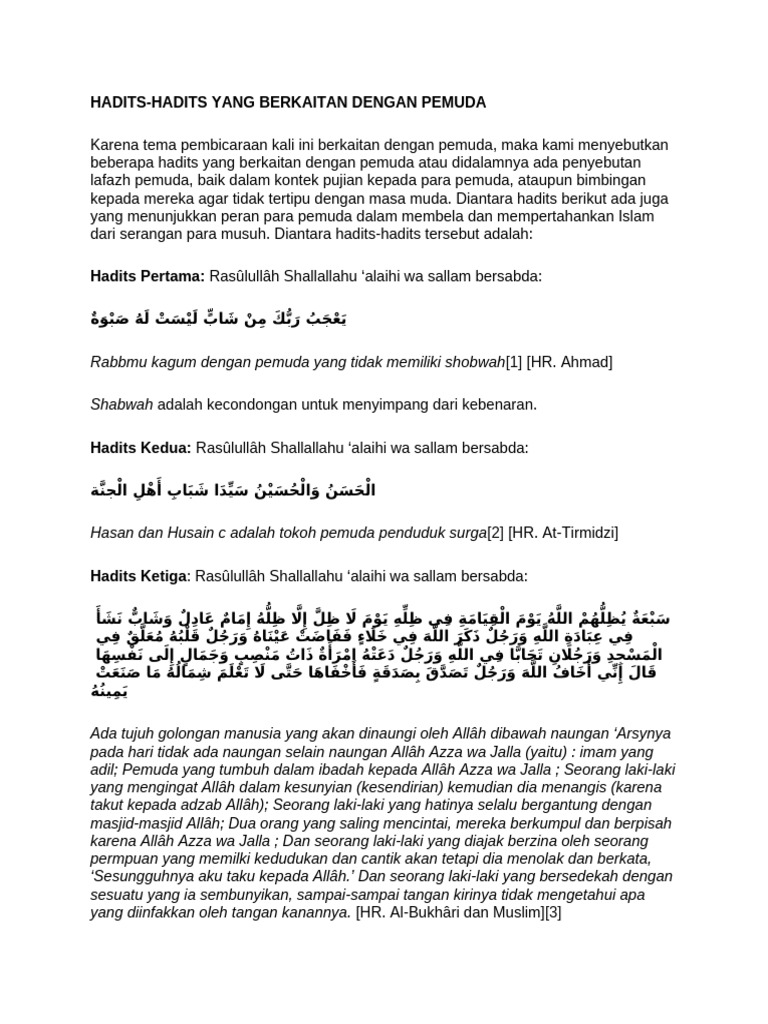 HADITS | PDF