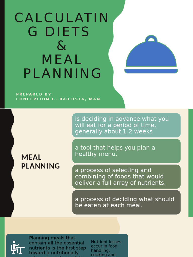 LEC 4 Calculating Diets and Meal Planning LAB Autosaved Autosaved | PDF