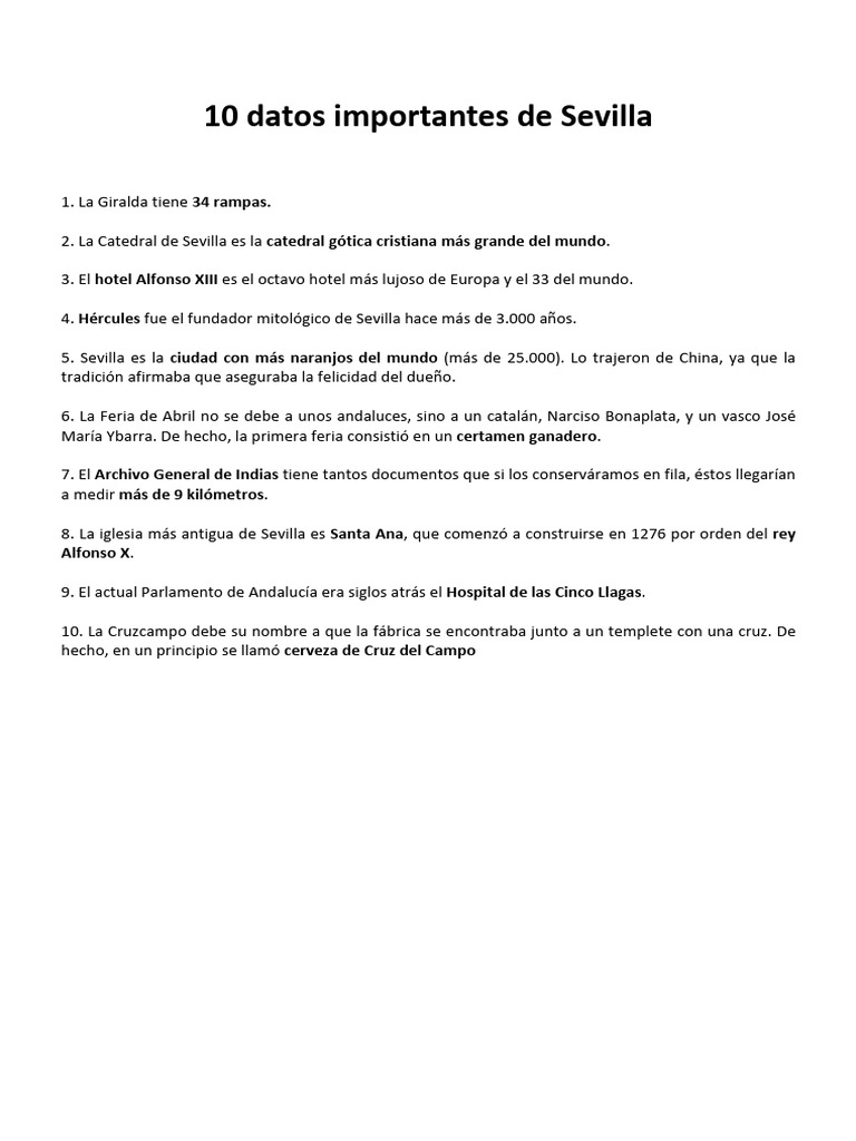 10 datos importantes de sevilla pdf