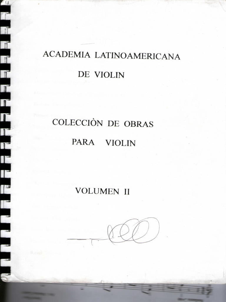 Colección de Obras para Violín Vol II | PDF