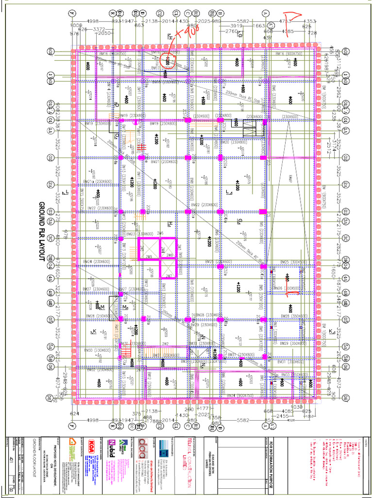 1 Ground FLR Layout and Sections Merged | PDF