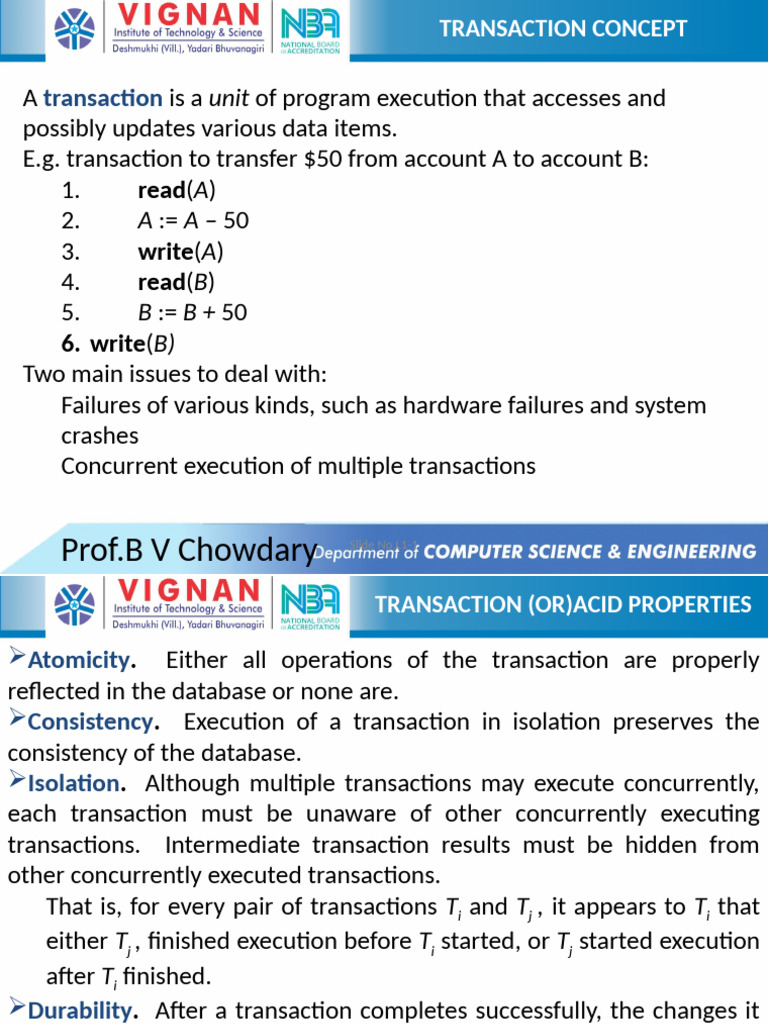 Unit-4 Transaction | PDF