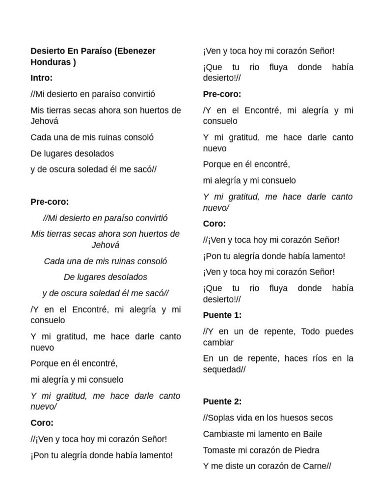 Letras Desierto | PDF