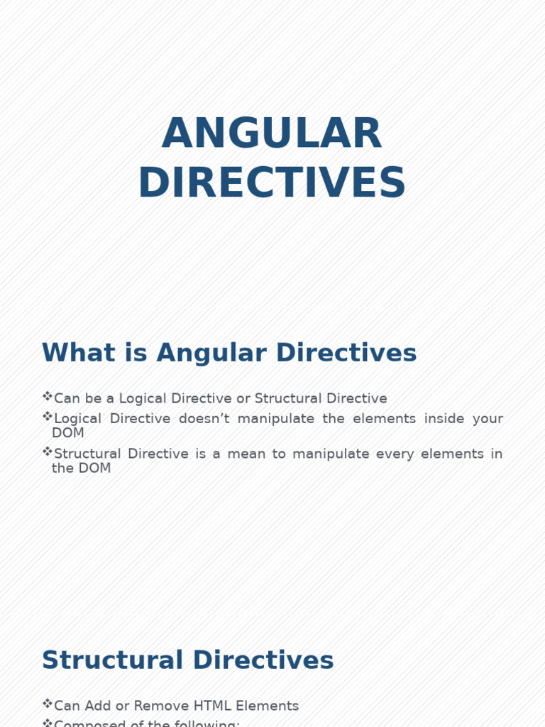 Angular Structural Directives Explained | PDF | Computers
