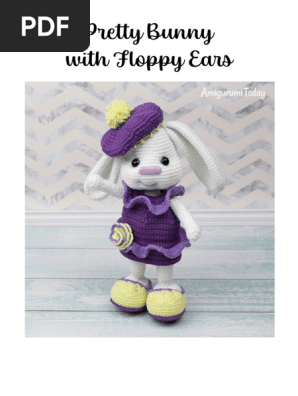 Pretty Bunny with Floppy Ears (Amigurumi Today)