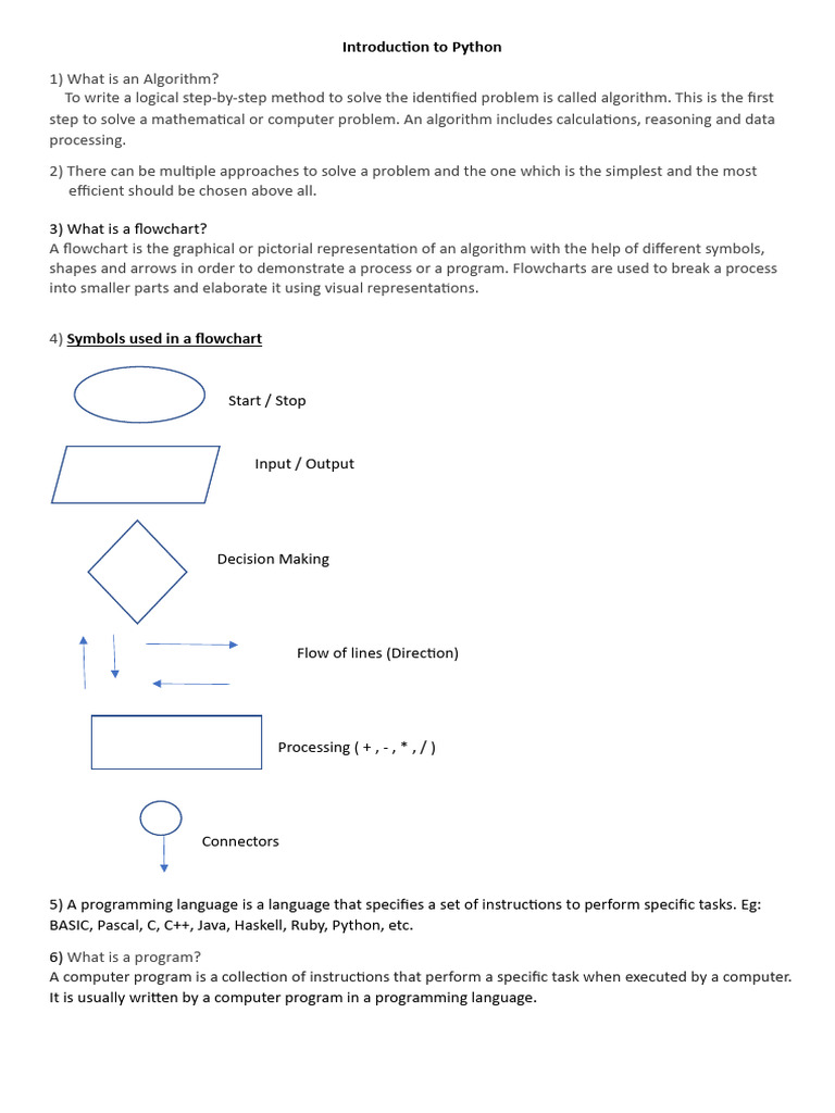 Introduction To Python | PDF