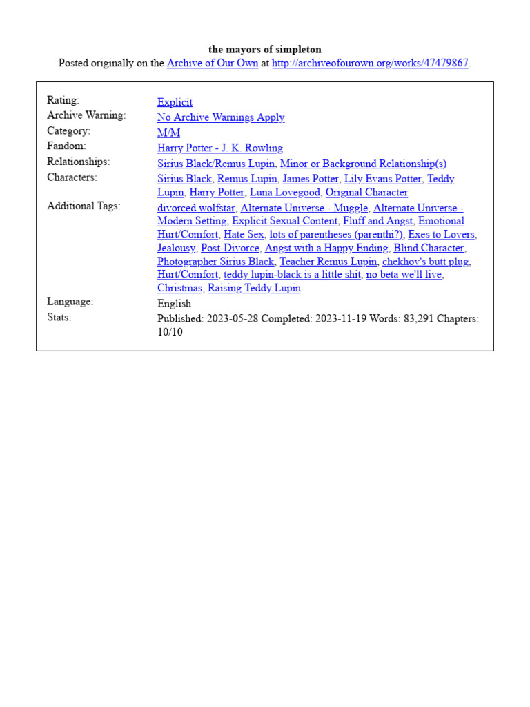 The Mayors of Simpleton | PDF