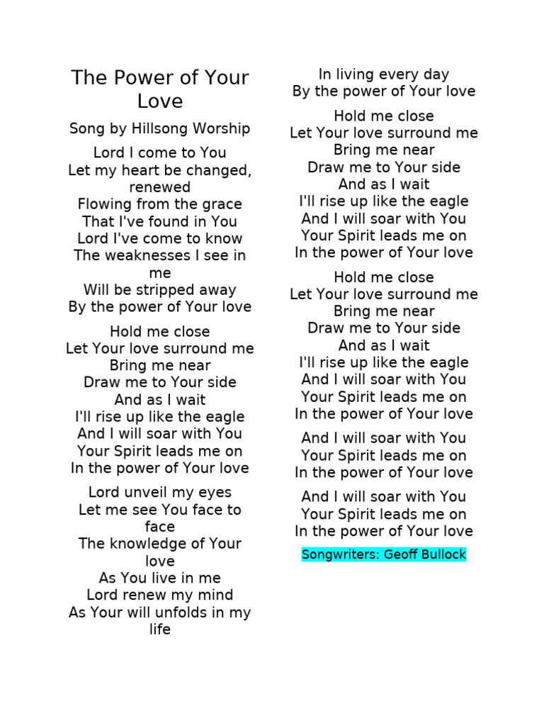 By Your Love Lyrics