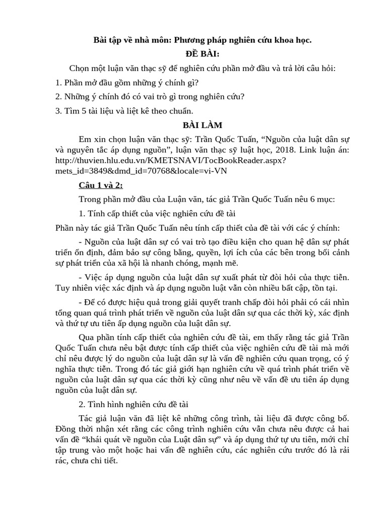 Phuong Phap Nghien Cuu Khoa Hoc | PDF