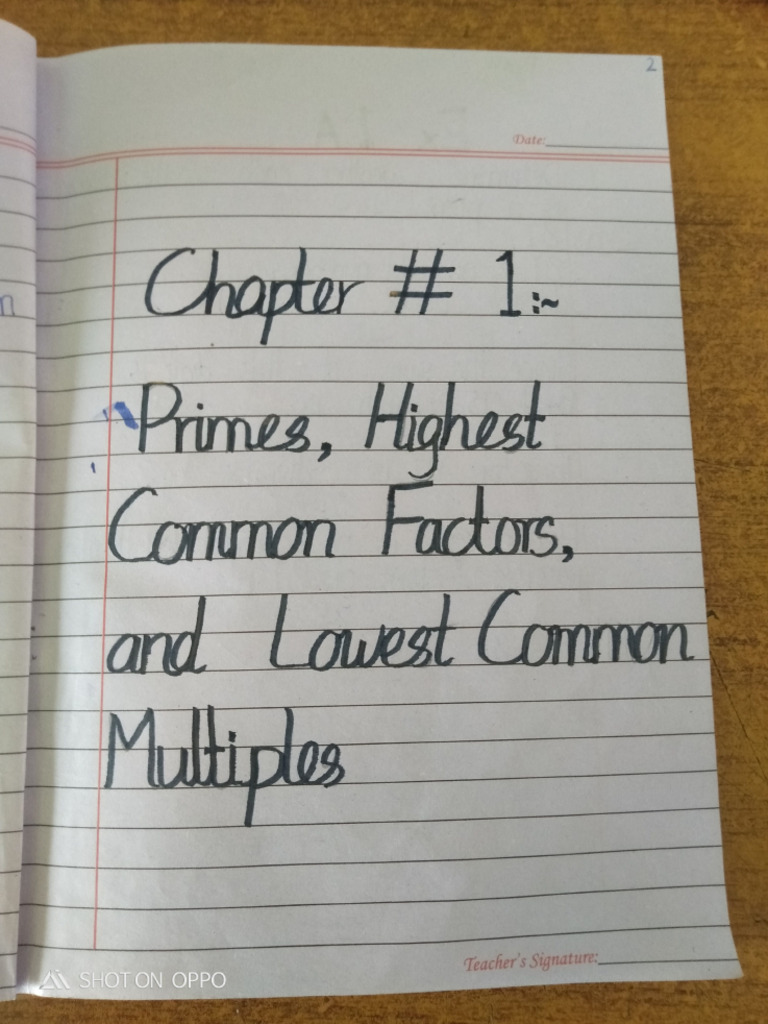 Class VI Chapter 1 and 2 | PDF