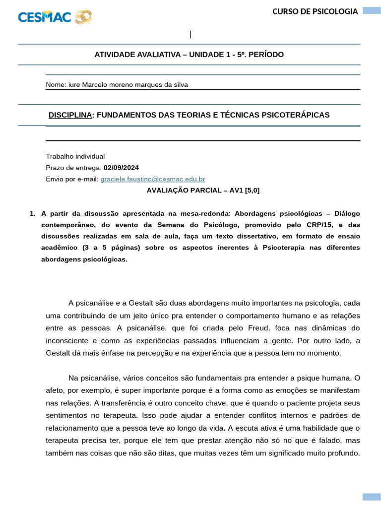 Atividade Avaliativa 2 | PDF
