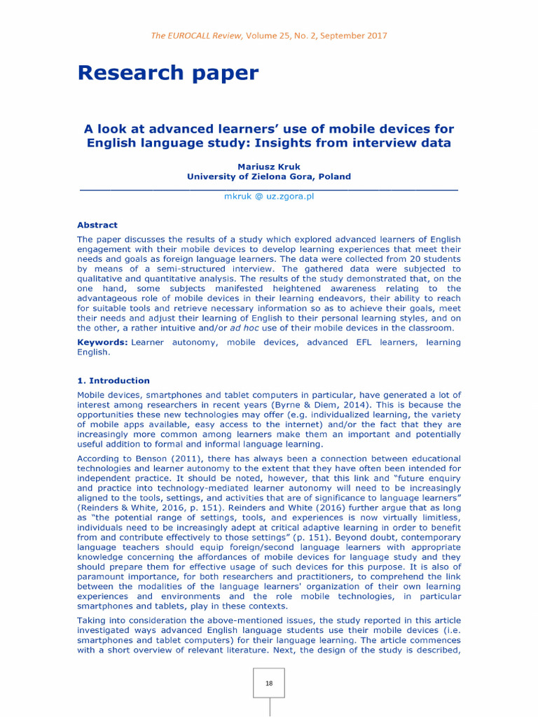 English Language Styudy: Insights From Inyterview Data. | PDF