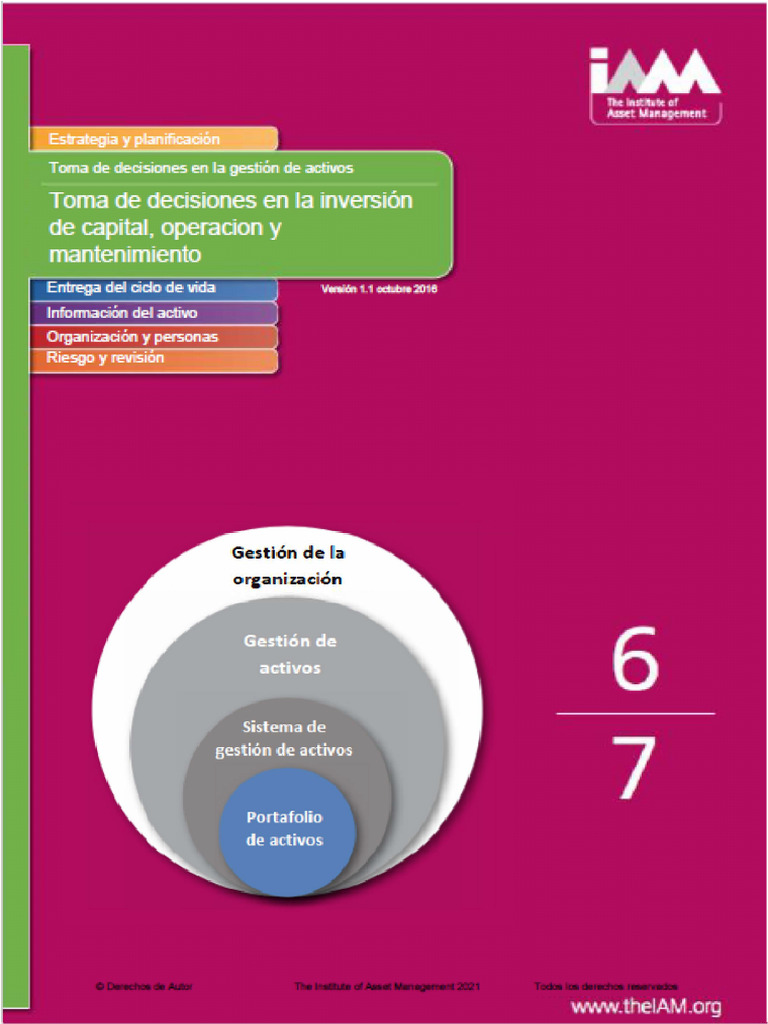 IAM 6&7 Toma de Decisiones en La Inversión de Capital, Operación y ...