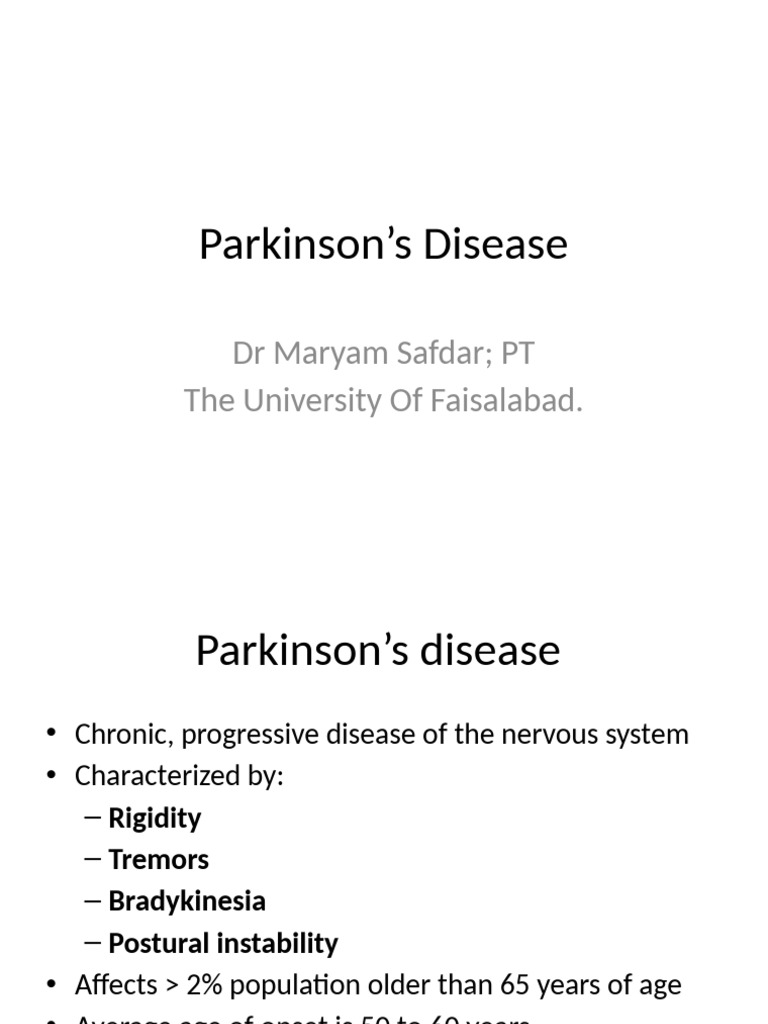Parkinsons EDITED | PDF