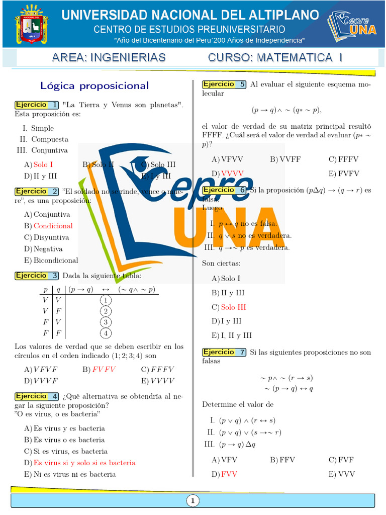 Matematica 1 | PDF