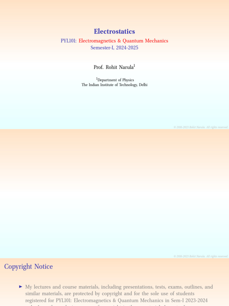 02 Electrostatics | PDF
