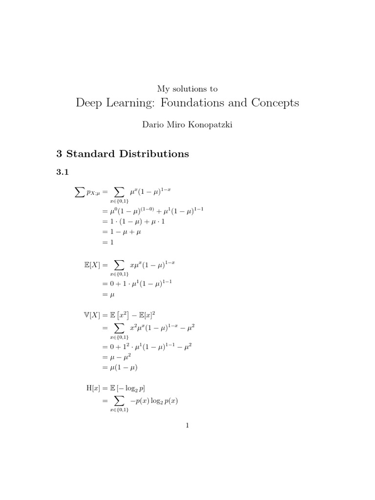 03 Standard Distributions | PDF