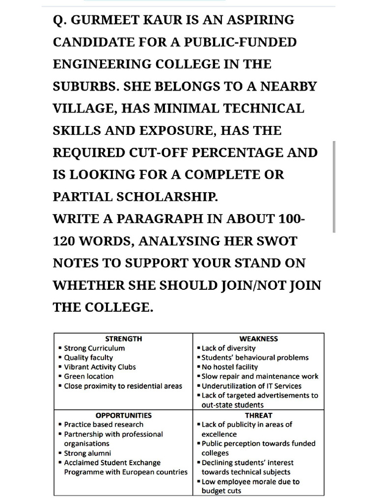 SWOT Based Analytical Paragraph | PDF