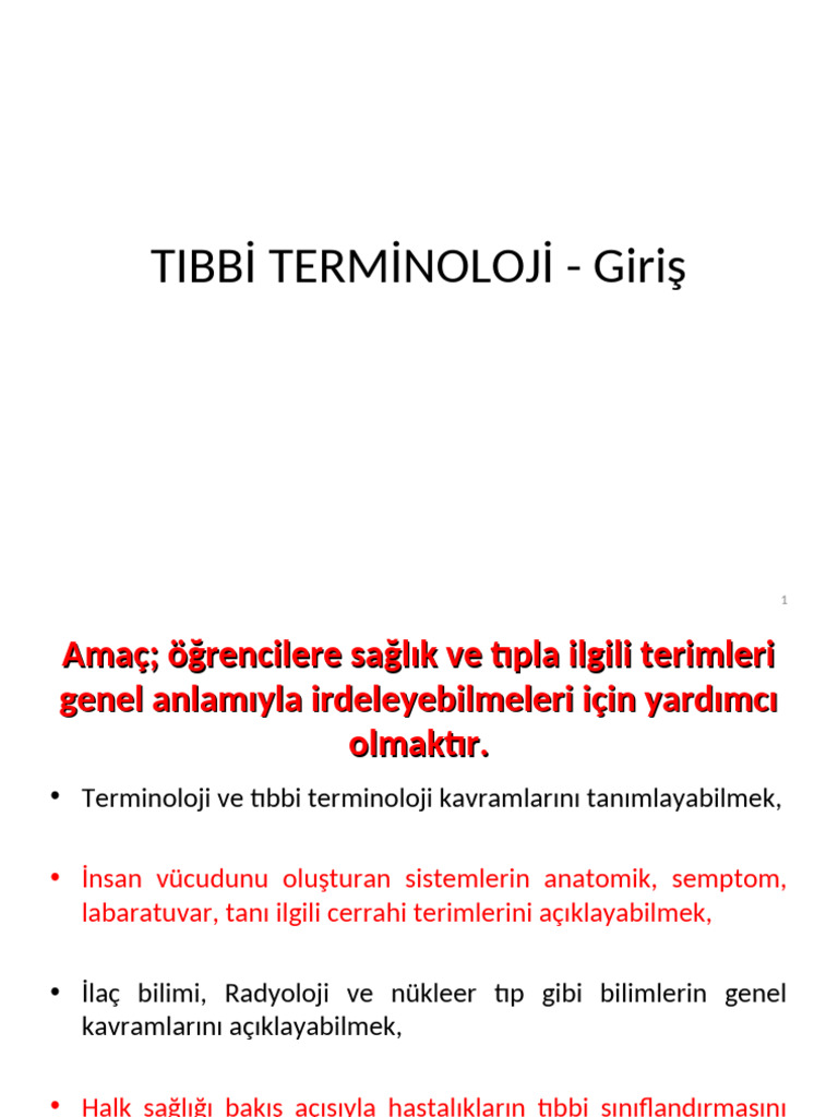 Terminolojiye Giriş | PDF