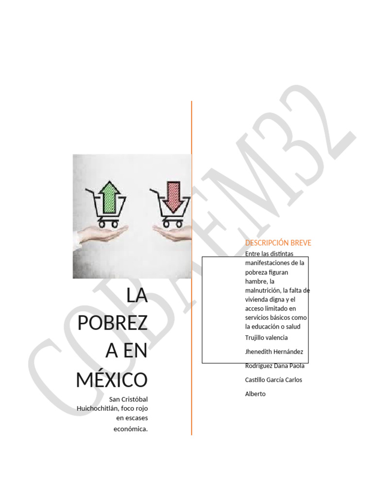 Pobreza en México JSHDJSJD (1) 2 | PDF | Pobreza | Pobreza e indigencia