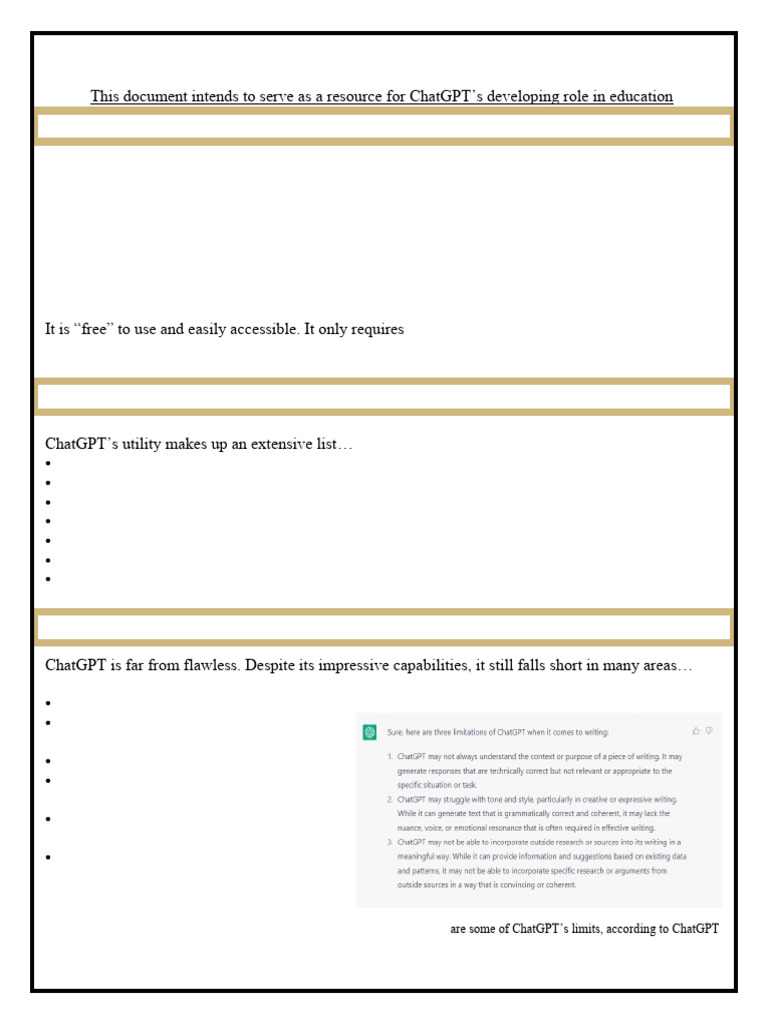 ChatGPT Handout | PDF