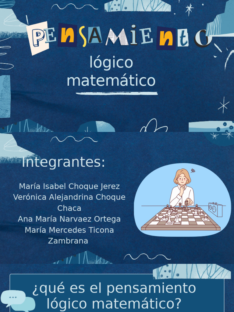 Presentación Pensamiento Lógico Matemático | PDF | Pensamiento ...