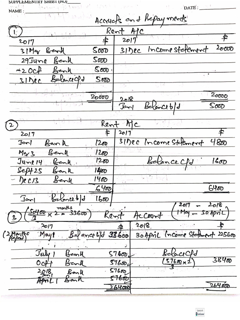 Accruals Prepayments Key Pdf