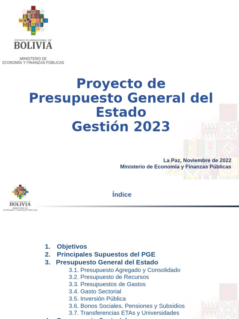 Presupuesto General del Estado 2023 | PDF | Presupuesto | Pensión