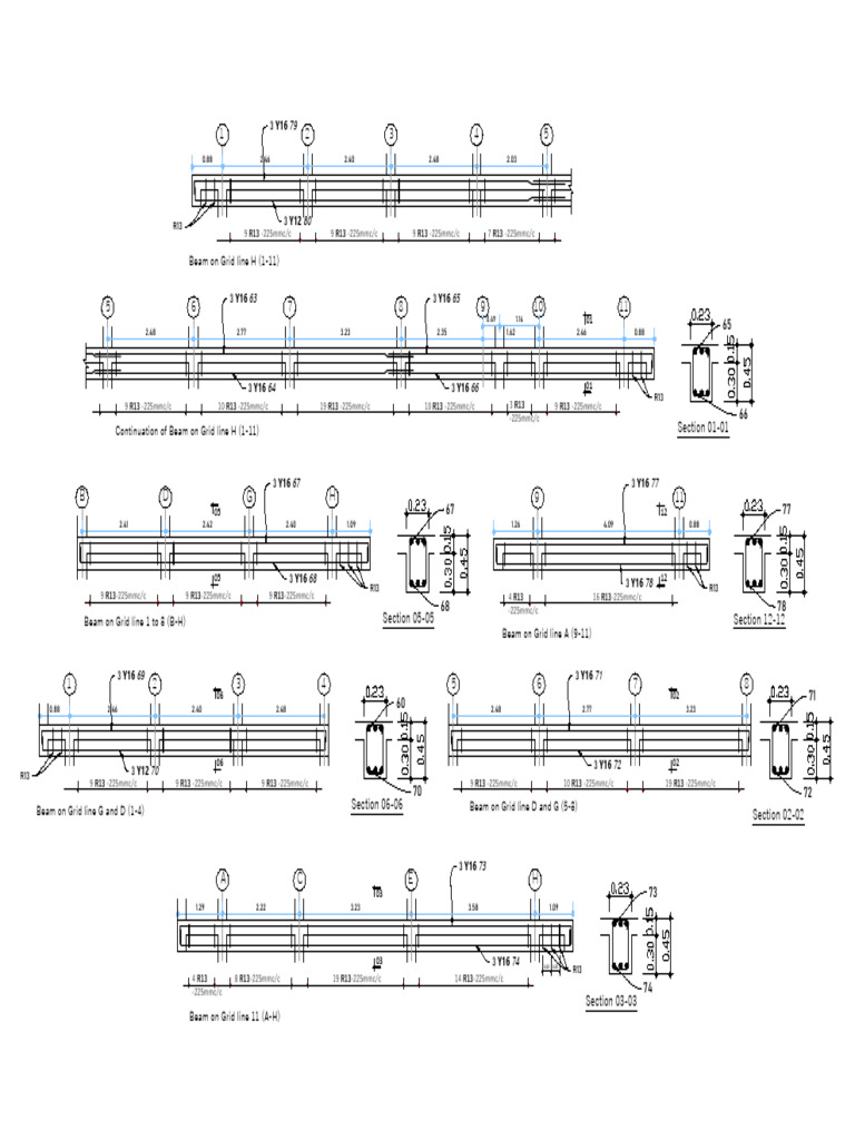 Beam Specifications and Sections Overview | PDF