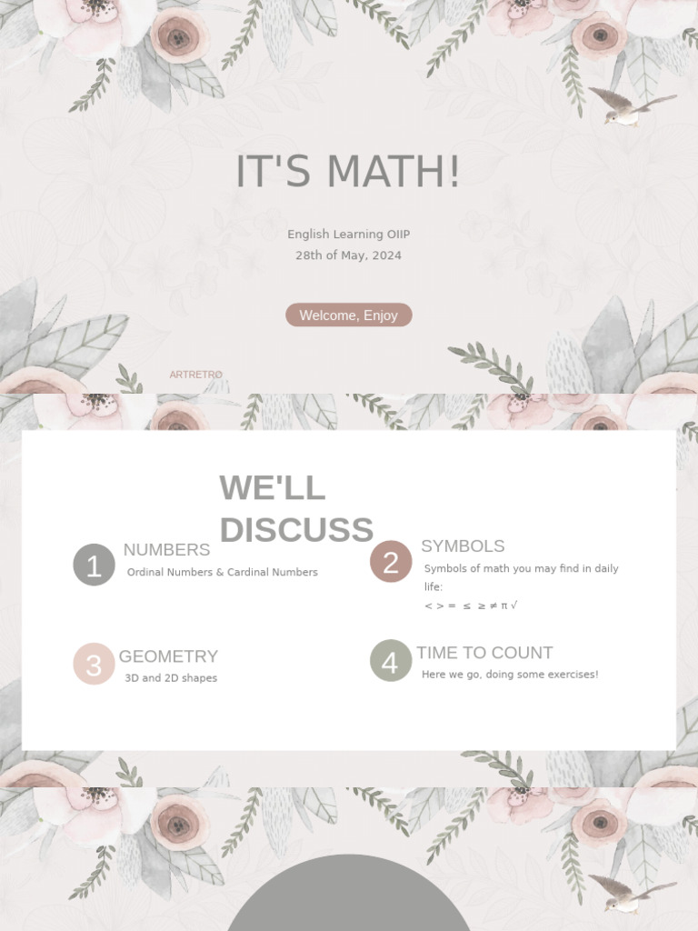 It's Math Time! | PDF